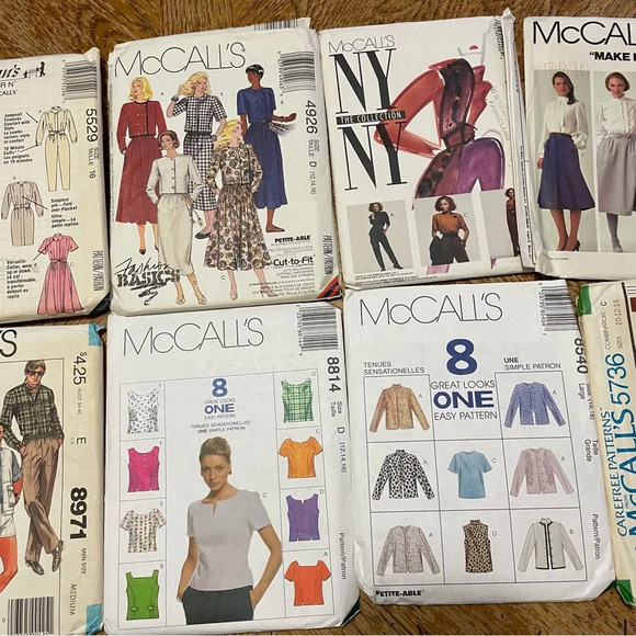 Vintage Lot Of 10 McCall’s and Busy Women’s Sewing Patterns - Picture 4 of 6